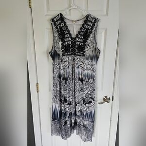 World Unity Black and White Patterned Dress